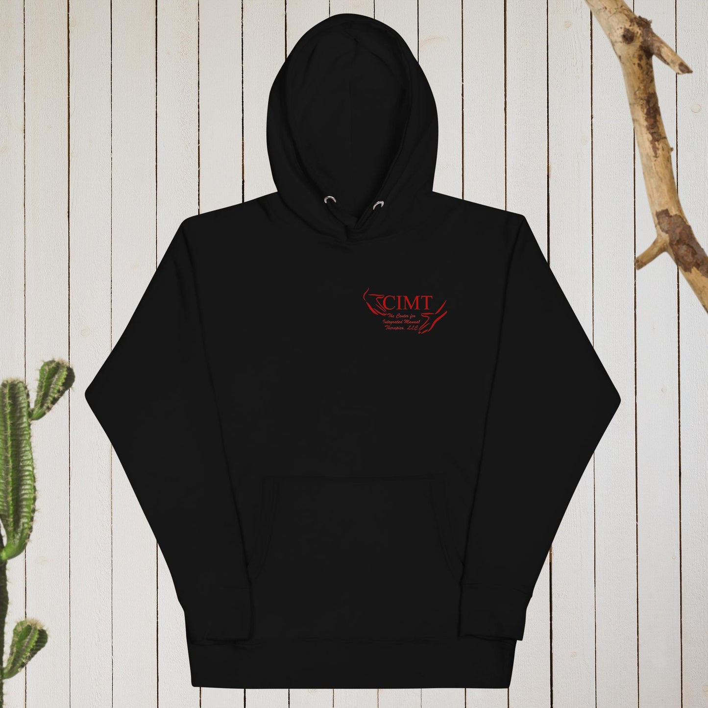 Comfort Hoodie, Red Logo Front Only