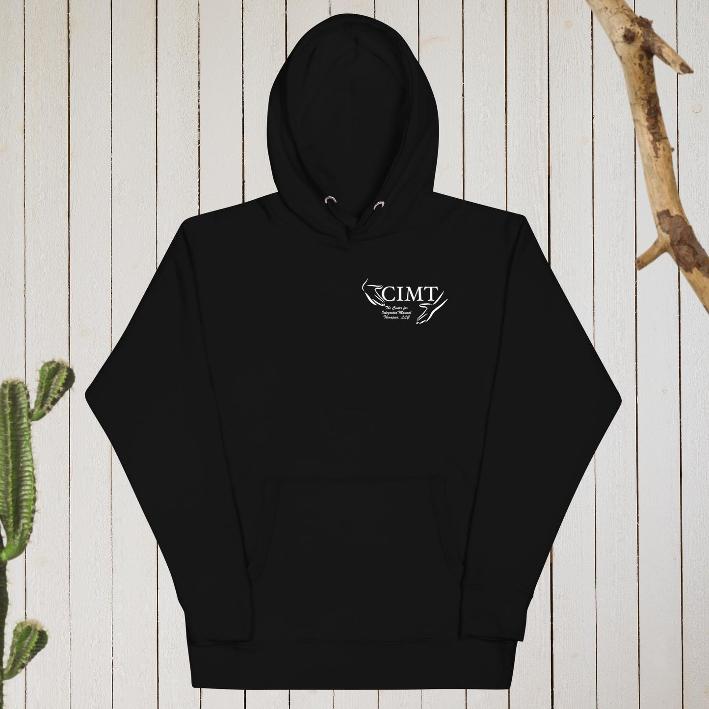 Comfort Hoodie, White Logo Front Only