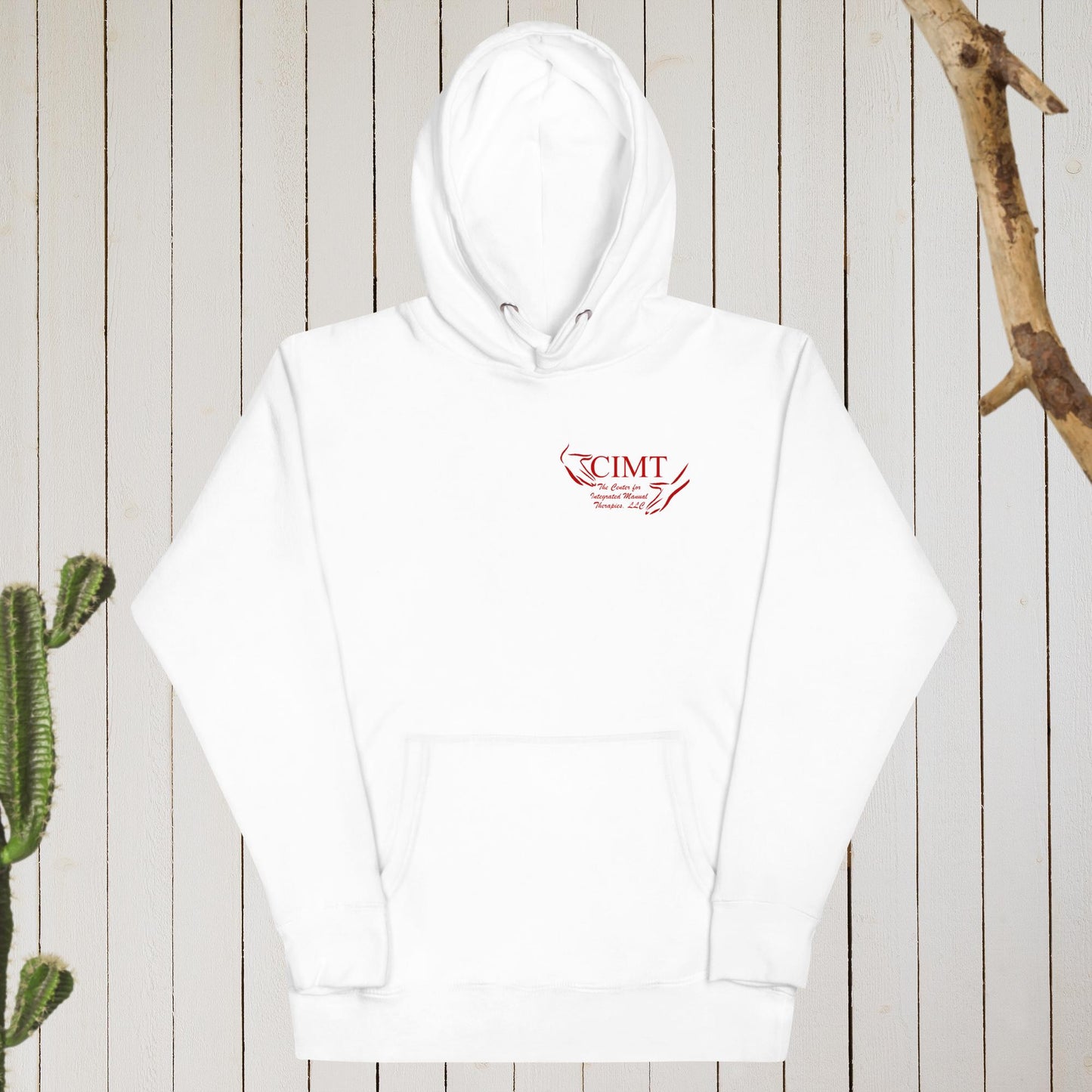 Comfort Hoodie, Red Logo Front Only